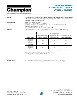 Preview for 4 page of Champion LD-12-CPT Specifications