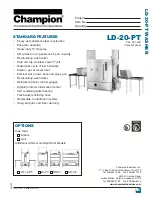 Champion LD-20-PT Specifications preview