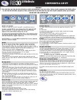 Preview for 2 page of Champion LittleBrute RB30 Operating Instructions Manual