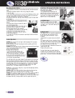 Preview for 3 page of Champion LittleBrute RB30 Operating Instructions Manual