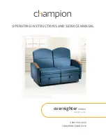 Champion Overnighter Loveseat 527 Series Operating Instructions And Service Manual preview