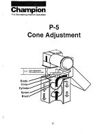 Preview for 7 page of Champion P-5 Equipment Manual