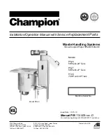 Champion P5-24 Installation/Operation Manual With Service Replacement Parts preview