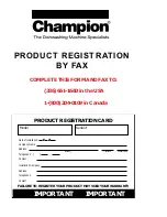 Preview for 4 page of Champion P5-24 Installation/Operation Manual With Service Replacement Parts