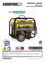 Champion PRO 100430 Operator'S Manual preview