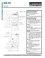 Предварительный просмотр 2 страницы Champion SD-10 Specifications