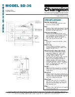 Preview for 2 page of Champion SD-36 Specifications