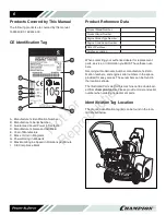 Preview for 6 page of Champion ST655BS Operator'S Manual