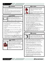 Preview for 8 page of Champion ST655BS Operator'S Manual