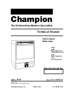 Champion U-H1 Technical Manual предпросмотр