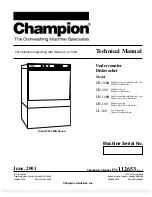 Preview for 1 page of Champion UH-100 Technical Manual