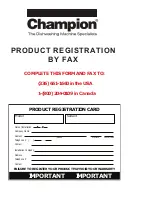 Preview for 4 page of Champion UH330 ADA Installation & Operation Manual