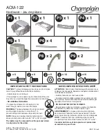 Preview for 1 page of Champlain ACM-122 Quick Start Manual