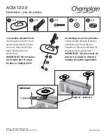 Preview for 5 page of Champlain ACM-122 Quick Start Manual