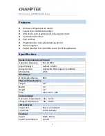 Preview for 3 page of Champtek RFR400 User Manual