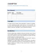 Preview for 2 page of Champtek RFT501 User Manual