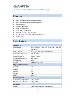 Preview for 3 page of Champtek RFT501 User Manual