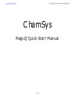 Предварительный просмотр 1 страницы ChamSys Magic MQ100 Xpert Quick Start Manual