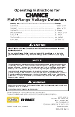 CHANCE C403-1029 Operating Instructions Manual preview