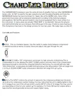 Предварительный просмотр 2 страницы Chandler Limited Germanium Compressor Quick Manual