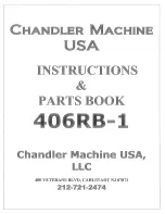 Chandler 406RB-1 Instructions & Parts Book preview