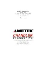 Chandler AMETEK 5617 Instruction Manual предпросмотр