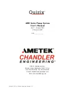 Chandler Ametek Quizix 6000 Series User Manual предпросмотр