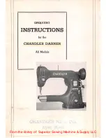 Chandler DARNER Operating Instructions Manual предпросмотр