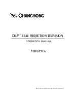 Changhong Electric 51DLP31A Operation Manual preview