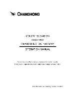 Changhong Electric CN-18ED Operation Manual предпросмотр