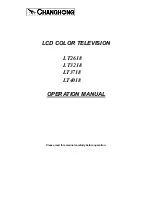 Changhong Electric LT2618, LT3218, LT3718, LT4018 Operation Manual preview