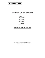 Предварительный просмотр 1 страницы Changhong Electric LT2618, LT3218, LT3718, LT4018 Operation Manual