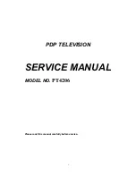 Preview for 1 page of Changhong Electric PT4206 Service Manual