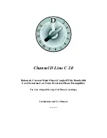 Предварительный просмотр 1 страницы Channel D Lino C 2.0 Installation And Use Manual