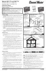 Channel Master CM-0747 Instruction Sheet предпросмотр