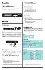 Channel Master CM-1050 User Manual preview