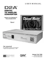 Channel Master D2A CM-7000 User Manual preview