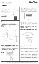 Channel Master FLATenna Instruction Sheet preview