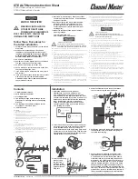 Channel Master STEALTHtenna Instruction Sheet preview