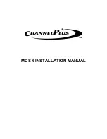 Предварительный просмотр 8 страницы Channel Plus CHANNELPLUS MDS-6 Owner'S Manual