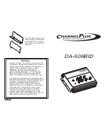 Channel Plus DA-506BID User Manual предпросмотр