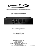 Channel Plus SVS-88 Installation Manual предпросмотр