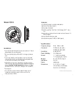 Предварительный просмотр 2 страницы Channel Vision Aria IC812 Instruction Manual