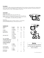 Preview for 2 page of Channel Vision CVT-15PIA Instruction Manuals