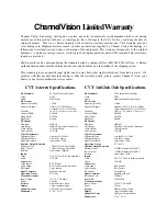 Preview for 9 page of Channel Vision Stereo Receiver Installation Instructions Manual