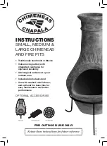 CHAPALA CHIMENEAS Firepit Instructions Manual preview