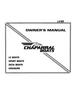 Chaparral 1998 Signature 240 Owner'S Manual preview