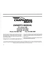 Preview for 3 page of Chaparral 1998 Signature 240 Owner'S Manual