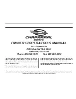 Preview for 3 page of Chaparral 2009 Signature 250 Owner'S/Operator'S Manual