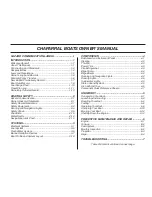 Preview for 2 page of Chaparral 327 SSX 2012 Owner'S And Operator'S Manual